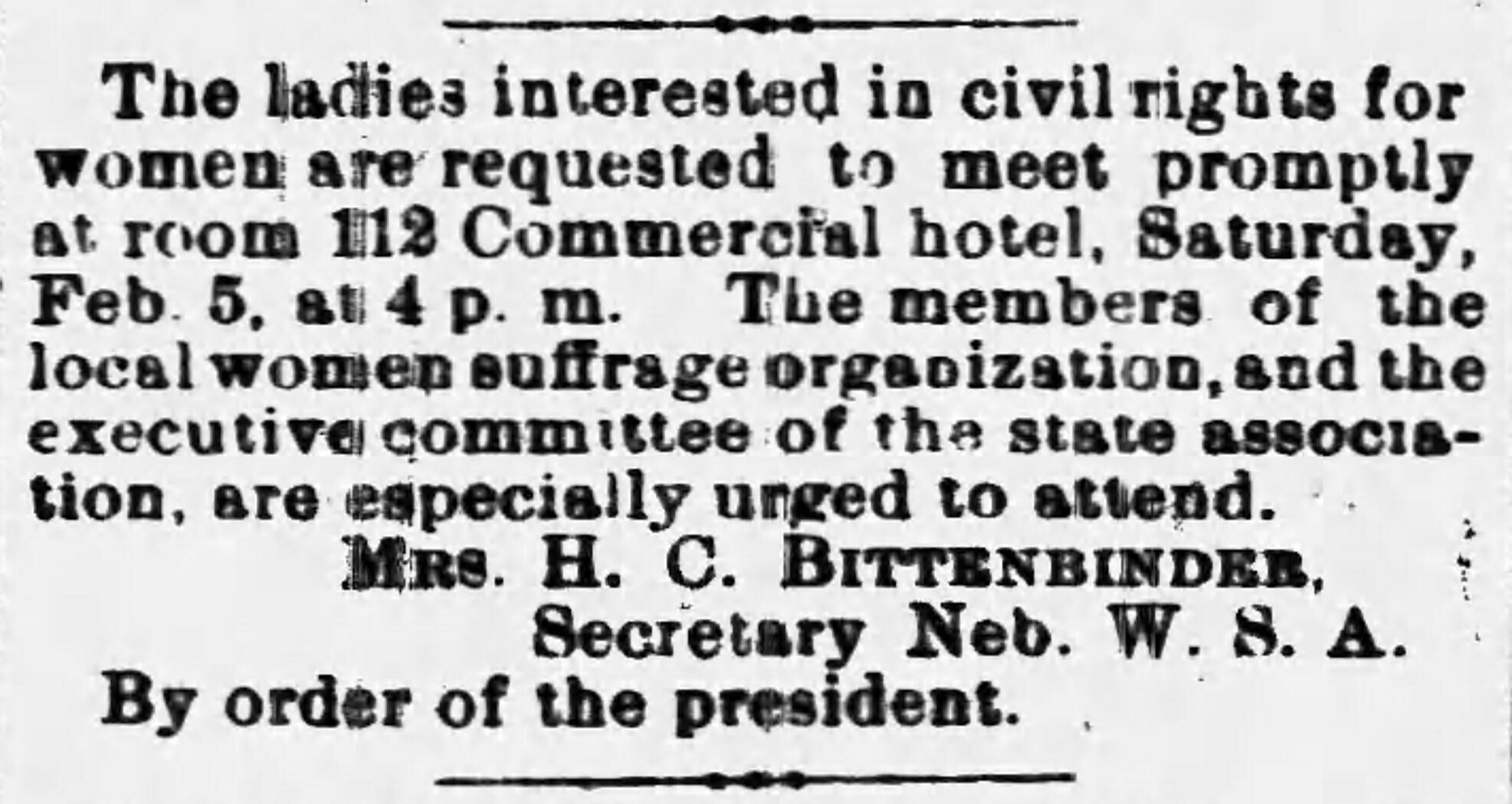 Women's suffrage